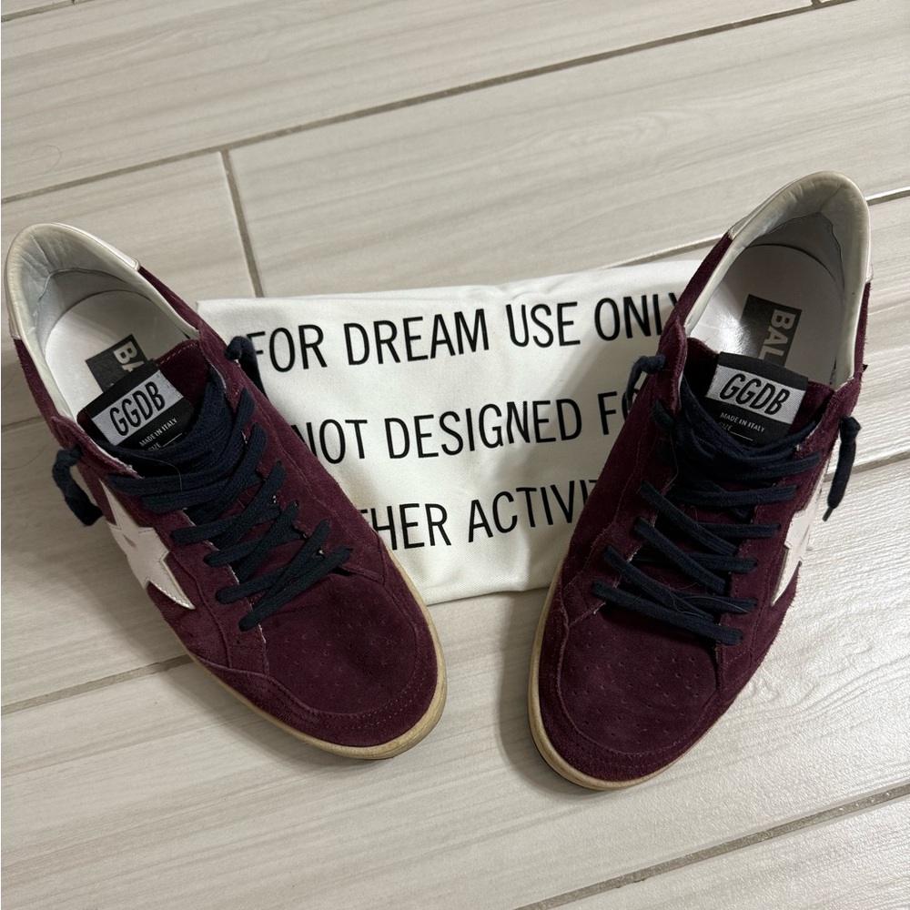 Golden Goose Men’s Burgundy Ballstars